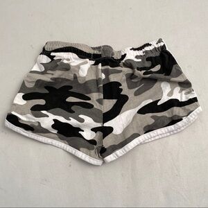 SWS black white gray camouflage shorts S